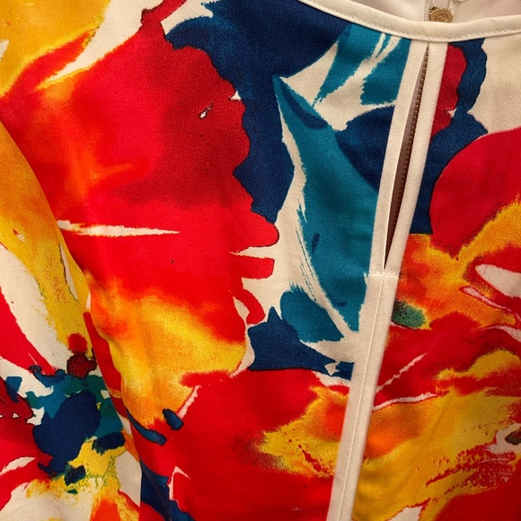 Ellen Tracy floral dress in size 12 zipper back - Picture 2 of 7